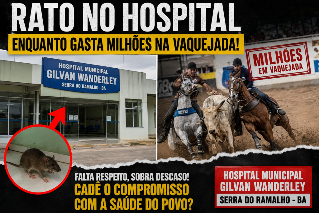 Denúncia de rato em hospital municipal gera preocupação em Serra do Ramalho